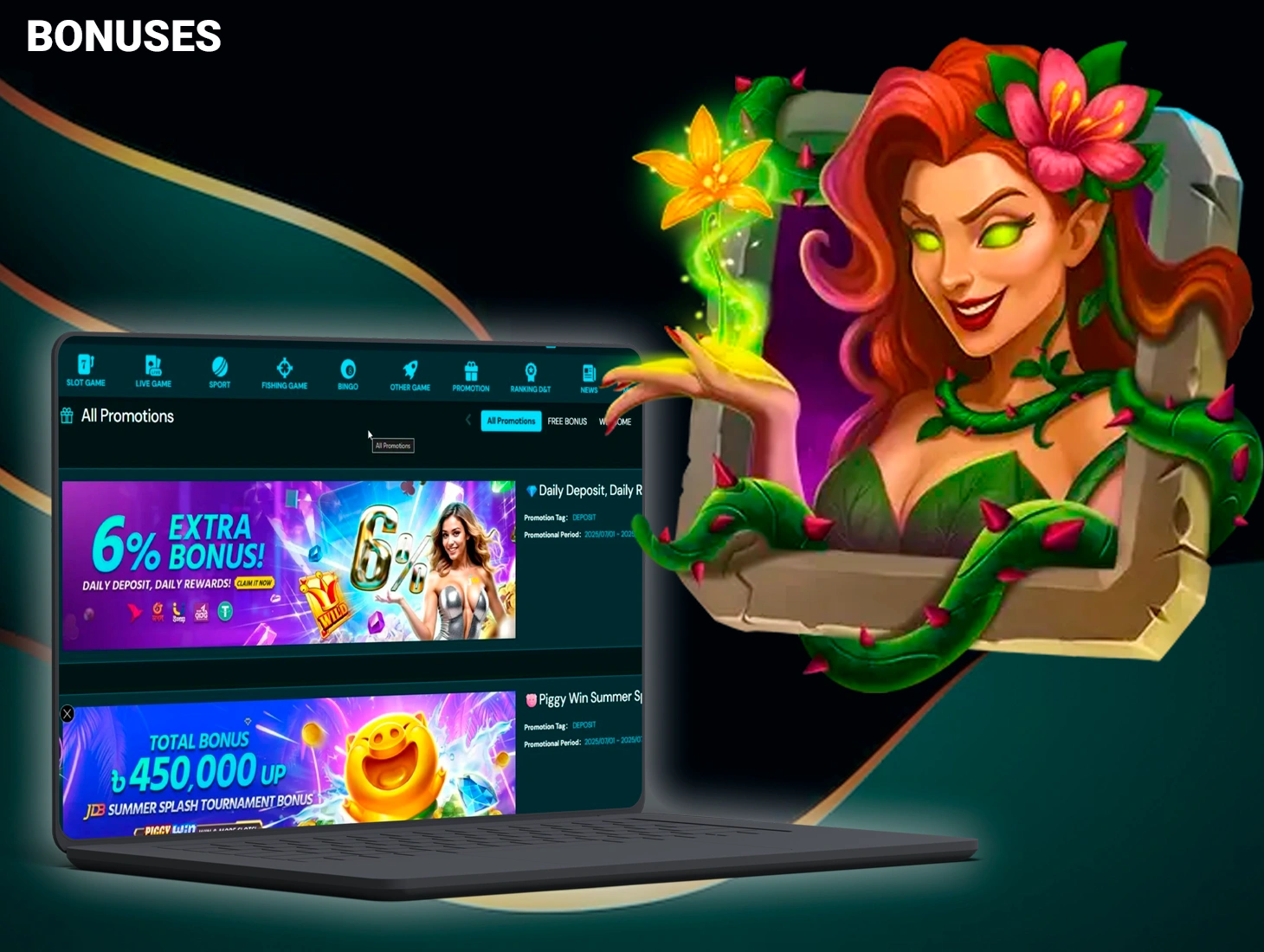 Generous bonus offers are available to JitaWin players for sports betting and casino