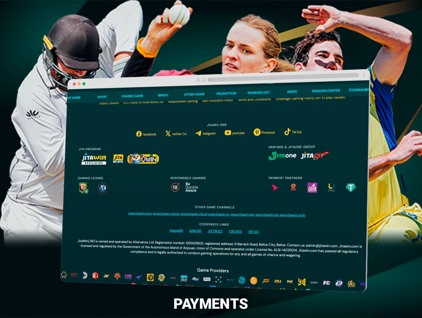Use the best payment systems available at JitaWin to play with bonuses